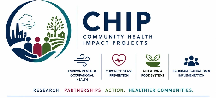 CHIP — Community Health Impact Projects. Research. Partnerships. Action. Healthier Communities.